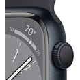 thumbnail image 3 of Restored Apple Watch Series 8 (GPS + Cellular, 41 mm) Midnight Aluminum Case with Midnight Sport Band Bundle 5 Bonus Bands, Charging Stand, Screen Protector, & 2 amp charger (Refurbished), 3 of 14