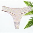 thumbnail image 5 of IFNWSV Womens Thong Underwear Low Rise Ribbed Breathable Stretch Panties for Women Comfort Fit Daily Wear Pink M, 5 of 5