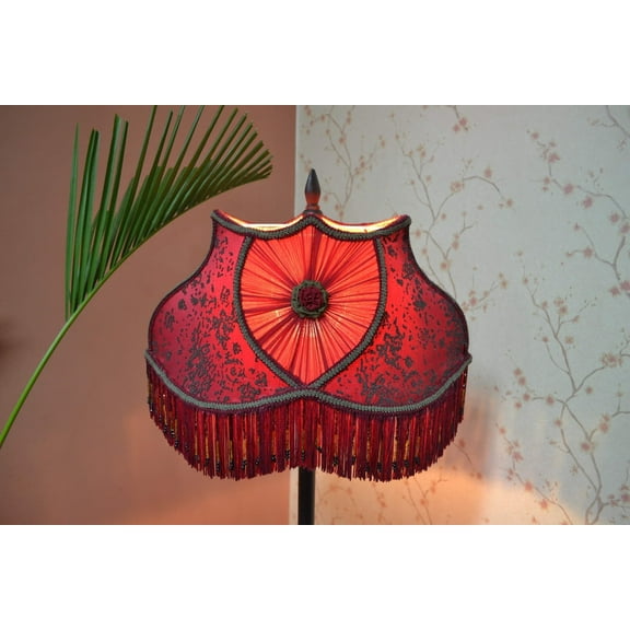 Bespokebyniktia Red Lamp Shades