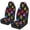 Colorful Dog Paw, variant on Uorisanigo Cute Ladybug Car Seat Covers for Women Waterproof Front Seat Covers Elastic Fabrics Anti-Slip Back Fabric Easy to Install Suitable for Cars, SUV and Trucks