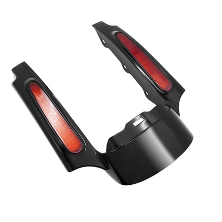 Rear Fender Extension Flat Red Lens Panel LED Light Fit For Harley Touring 09-13