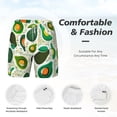 thumbnail image 6 of Picia Green Avocado pattern Mens Swim Trunks with Compression Liner Stretch Beach Shorts Quick Dry with Zipper Pockets No-Chafing Board Shorts-Medium, 6 of 9