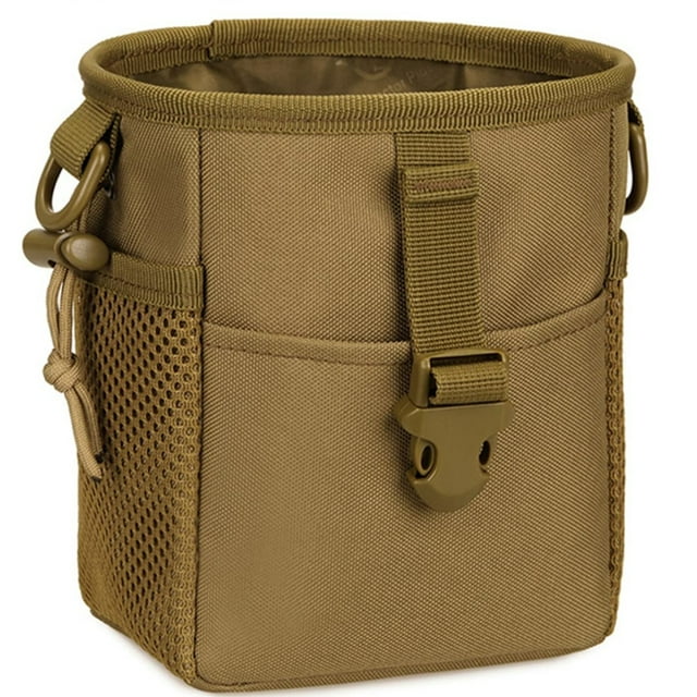 Bolsa para cargador con cordón para munición de tirachinas, bolsa táctica para bolas de tirachinas, riñonera con cordón, bolsa de utilidad, bolsa de basura plegable