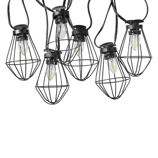 Globe Electric Copenhagen 10 Light 10ft Outdoor Indoor String Lights Candelabra Vintage Led Bulbs Included 67872 Com Globe Electric Copenhagen 10 Light 10ft, Outdoor Vintage String Lights