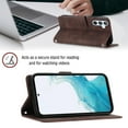 thumbnail image 3 of ELEHOLD Crossbody Leather Wallet Case for Samsung Galaxy A54 5G Practical Card Holders Stand Function Detachable Shoulder Strap Shockproof Women Girls Purse Case - Brown, 3 of 8