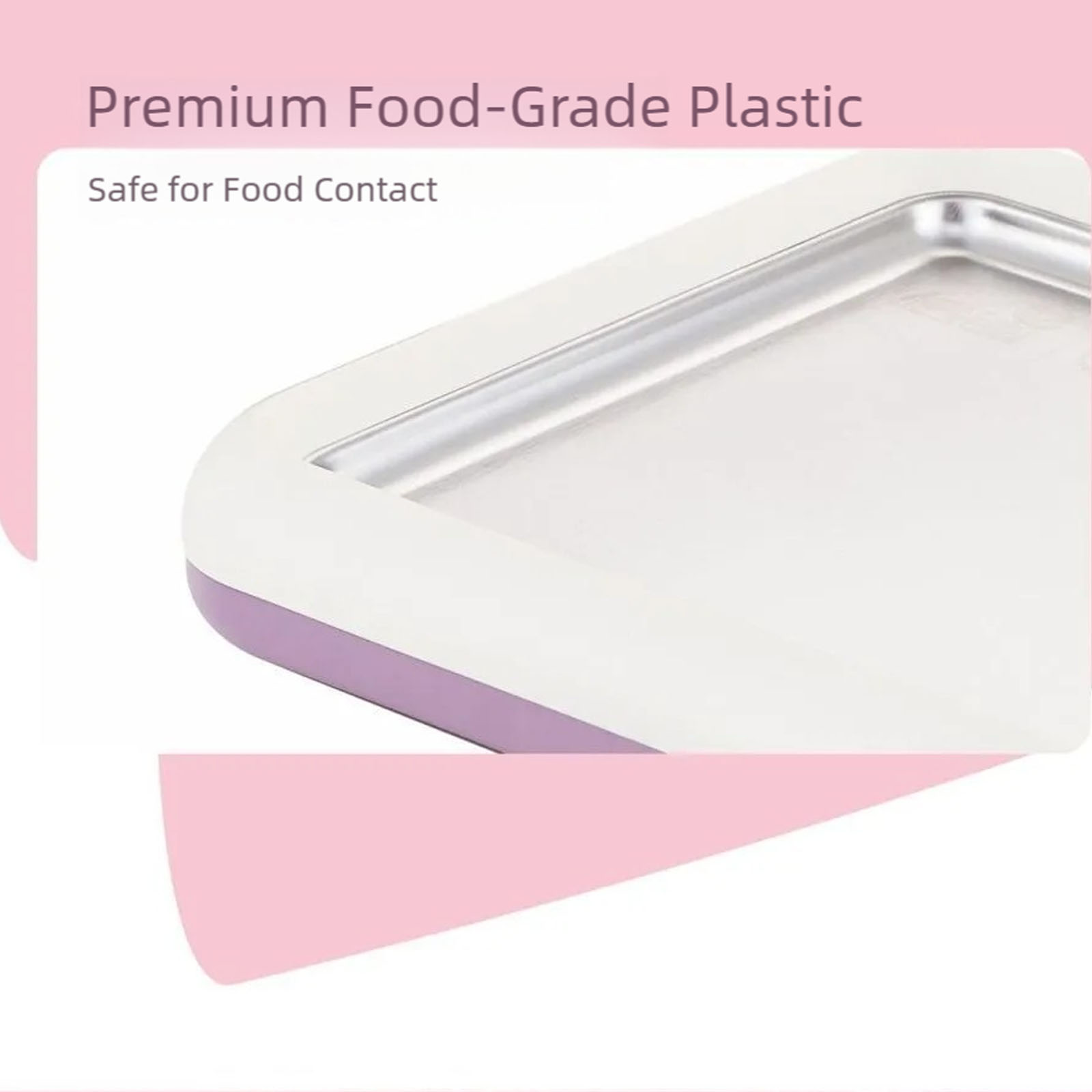 316 Stainless Steel Ice Cream Maker Tray Portable Cold Yogurt Maker for Desserts Baby at Household or Outdoor