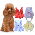 thumbnail image 2 of Adorable Pet Dress - Flowing Gauze And Bowknot - Soft Comfortable Stylish Dress, 2 of 8