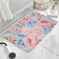 thumbnail image 3 of Pioneer Flower Floral Print Flannel Non Slip Door Rugs,Washable Door Mats Indoor,Decorative Door Mats,Dirt-Resistant and Absorbent Doormat for Entrance,Bedroom,Kitchen,Bathroom,23.5"x16", 3 of 5
