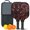 Black-4, variant on Pickleball Paddles Set Of 2, Fiberglass Surface, Liquid & Marble Print, 4 Balls & Bag