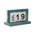 thumbnail image 1 of Fiudx Calendario de Madera de Teca, Decoración Vintage para Escritorio, Fácil Cambio de Fecha, Base de Madera Resistente, Compacto y Portátil, Ideal para Oficina y Hogar, Regalo Funcional, 20,5 X 9 X, 1 of 2