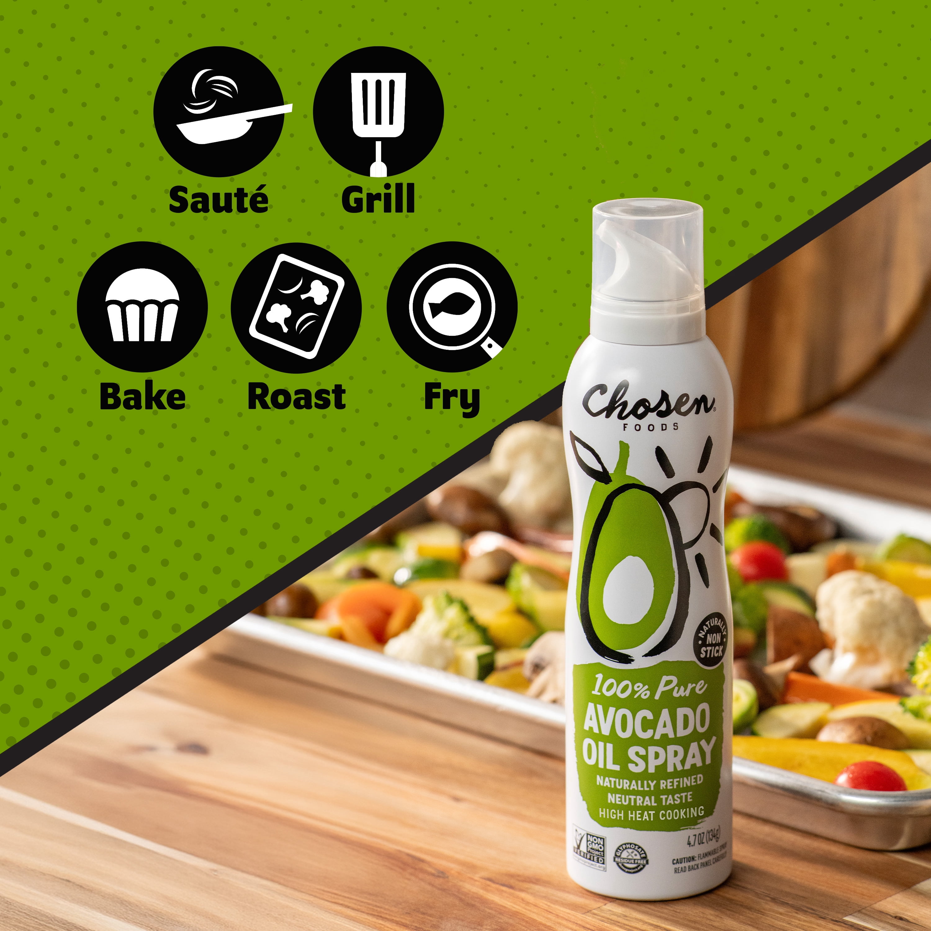 (6 pack) Chosen Foods 100% Pure Avocado Oil Spray 4.7 oz