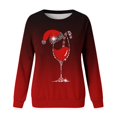 thumbnail image 3 of Gibobby Sudadera Navidad mujer Sudadera de Navidad para mujer, divertido árbol de Navidad, camión, gráfico, cuello redondo, casual, ajuste holgado(Rojo,M), 3 of 5
