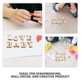 thumbnail image 3 of BESTYASH 300pcs Craft Wood Unfinished Wood Alphabet Letters For DIY Craft Projects Vintage Design Beige, 3 of 8