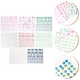 thumbnail image 3 of 8 Sheets Self Adhesive Pearl Stickers Colorful Flat Back Pearls Sticker for Face Nail Art, 3 of 7