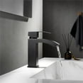 thumbnail image 3 of Noya Single Low-Handle Hole Lever Vessel Matte Black Bathroom Sink Faucet, 3 of 6