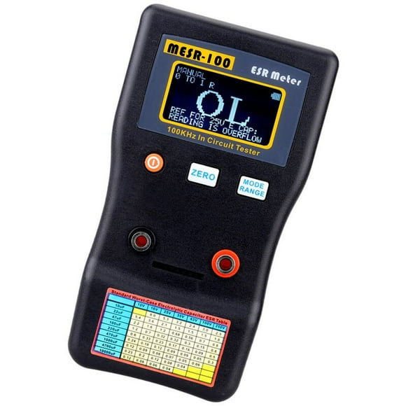 Capacitance Tester, Professional Capacitor Tester Ensuring Precise Measurement For Electronics Repair, ESR Meter Microprocessor Controlled For Unmatched Accuracy In-Circuit
