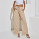 thumbnail image 3 of Pantalones Sueltos con Cordón,Pantalones De Pierna Ancha para Mujer Pantalones Largos De Salón Pantalones Rectos Sueltos para Mujer Características Líderes En Su Clase, 3 of 7