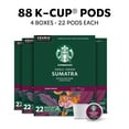 thumbnail image 2 of Starbucks Single-Origin Sumatra, Dark Roast Keurig K-Cup Coffee Pods, 100% Arabica, 88 Count, 2 of 7