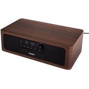 SoundBeast Stereo Shelf System with CD Player, Bluetooth, FM Radio, USB Playback, Aux in, Optical in, Alarm Clock, & Remote Control