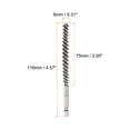 thumbnail image 2 of Uxcell Stainless Steel Bore Brush 8mm Dia Cleaning Wire Brush with Handle 1/4 Inch Hex Shank for Tubes, 2 of 6