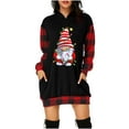 thumbnail image 2 of Jsaierl Chandail à Capuchon de Noël Décontracté à Manches Longues Robe de Noël à Capuche Col Rond Chandail de Noël Chandail à Imprimé de Noël pour Femmes, 2 of 4