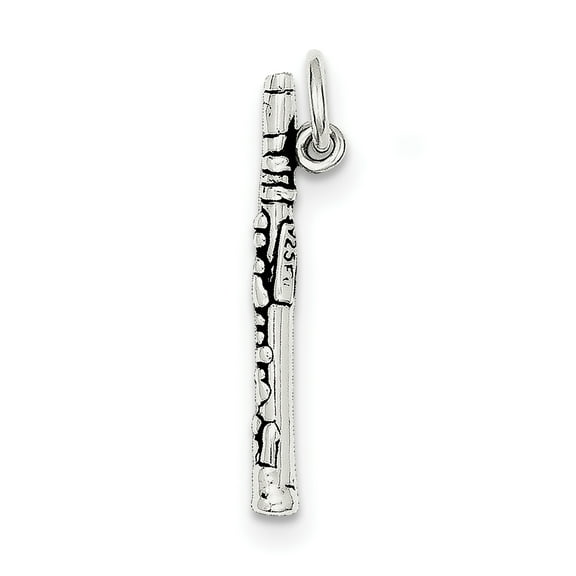 Sterling Silver Antiqued Clarinet Charm