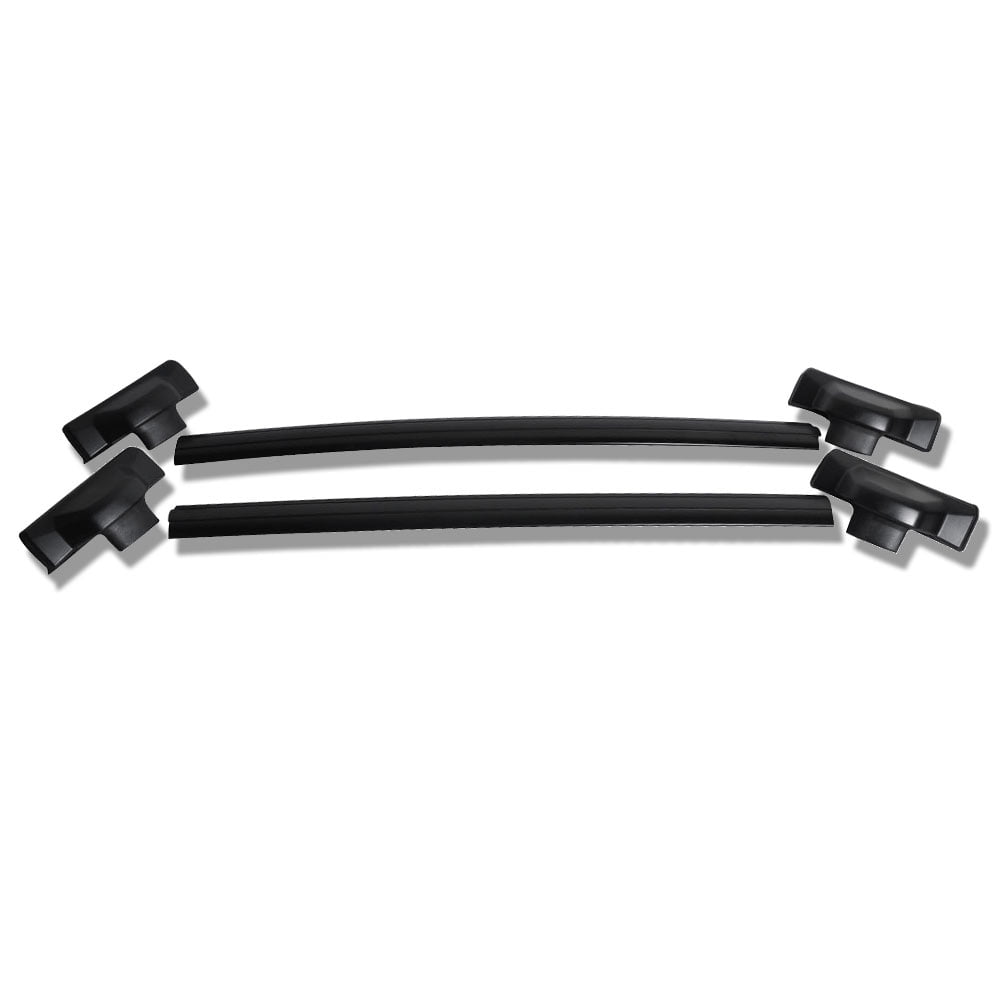 Ikon Motorsports Compatible with 07-11 Honda CRV OE Factory Style Roof Rack Cross Bar Black 2Pc