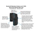 thumbnail image 5 of Beretta 92 Belt Clip Holster, OWB Holster For Beretta 92  Beretta 92fs, Level 2 Retention Index Finger Released Right Handed Polymer Holster, 5 of 5