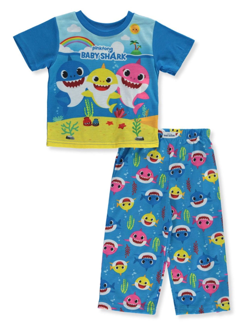 Baby Shark Baby Shark Baby Girls' Triple Threat 2Piece Pajamas