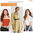 thumbnail image 3 of WHIPPY Women Leather Belt with Double Ring Buckle, Ladies Waist Belt for Jeans Dresses 3 Pack, 3 of 8