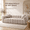 SOFA-PLUSH-PUFF-QUILT-CAMEL-LUX, variant on Camel Compressed Modular Sofa, 4-Seat Plush Boucle Couch, Deep Seat Cloud Comfort, Tufted Cushions, Rounded Armrests, No Assembly, Modern Living Room Sofa in a Box