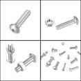 thumbnail image 5 of 520 Pcs Vis avec Écrous, Vis de Tête Hexagonale en Acier Inoxydable M3/M4/M5 avec Boulons et Écrous, Assortiment de Têtes Rondes et de Boutons, 5 of 5