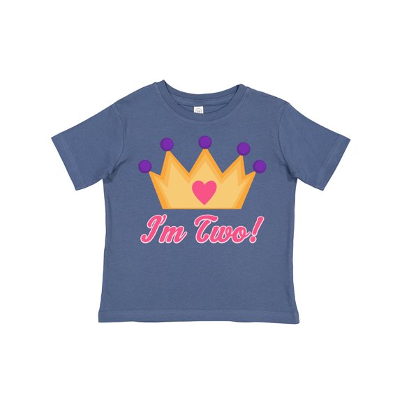 Inktastic Princess Crown 2nd Birthday I'm Two Girls Toddler T-Shirt