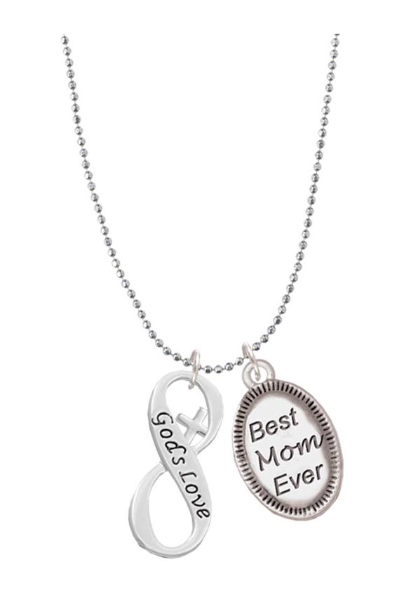 God's Love Infinity Sign Best Mom Ever Charm Necklace