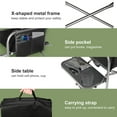 thumbnail image 3 of Camping Directors Chair Lightweight Oversized Portable Folding with Side Table Storage Pockets for Outdoor Camping Lawn Picnic Fishing Supports 400lbs Black, 3 of 7