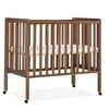 Delta Children Lee Portable Folding Mini Crib with 1.5-Inch Mattress - Greenguard Gold Certified, Chestnut
