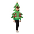 thumbnail image 2 of Diconna Kid Christmas Tree Performance Costume Long Sleeve Hood Front Zipper Coat Apparel Accessories, 2 of 5