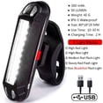 thumbnail image 1 of Bike Tail Light LED Bike Front Rear Light Bicycle Waterproof USB Rechargeable Mountain Riding Cycling Tail Lamp Bicycle Light, 1 of 12