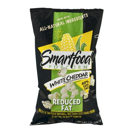 Smartfood Reduced Fat White Cheddar Popcorn, 9.0 OZ - Walmart.com