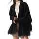 thumbnail image 2 of Suéteres Tipo Cárdigan Gruesos con Frente Abierto para Mujer, Suéter Elegante de Punto Cable con Larga y Encaje, Prendas de Abrigo Negro S, 2 of 10