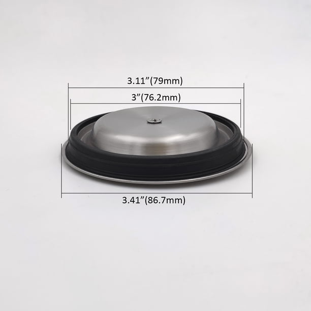 GZILA Kitchen Sink Stopper Replacement – 304 Stainless Steel With Rubber Gasket, Fits 3-1/2 Inch Standard Drains, Brushed Nickel, Seal Tight