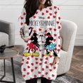 thumbnail image 1 of 2022 Autumn Women's Pocket Top Tee Shirt Elegant Loose Size Long Sleeve Daily Round Neck Disney Mickey Mouse Print PulloverXS Gao Jinjia LED, 1 of 2