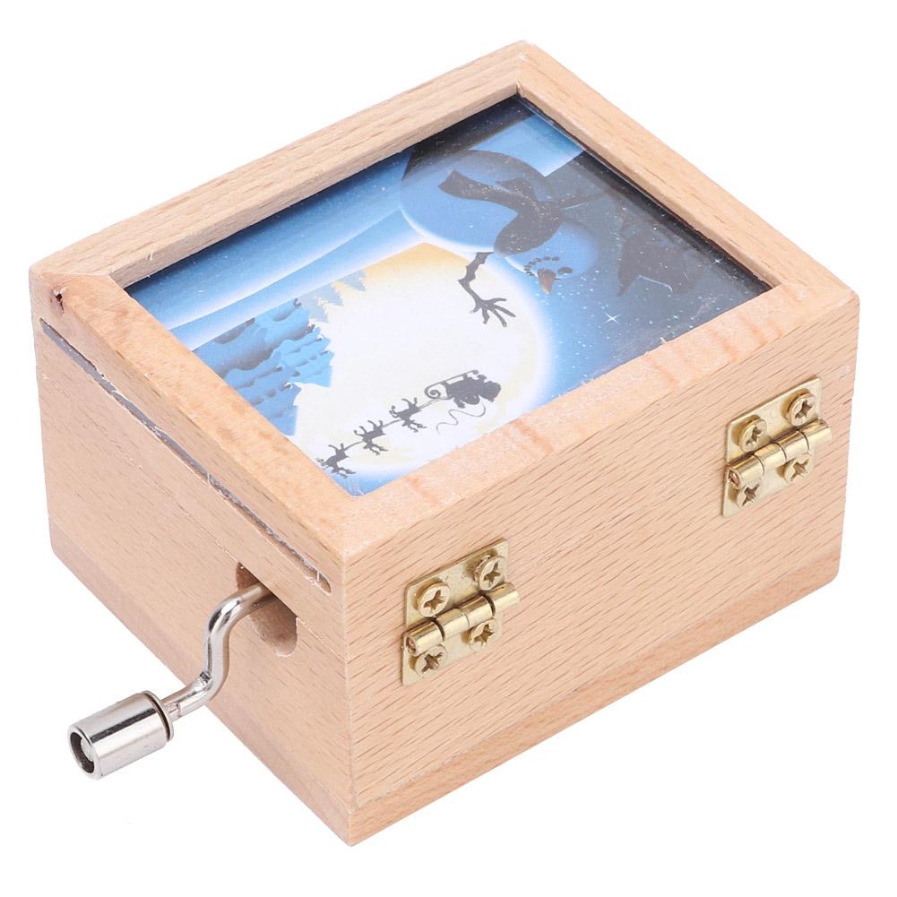 Tebru Lovely Christmas Music Box Hand Shake Music Case Keepsake