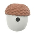 thumbnail image 2 of Pelota de juguete para perros, dispensador de comida, juguete masticable portátil para perros, juguete interactivo de comida para Marrón Con Gris, 2 of 9