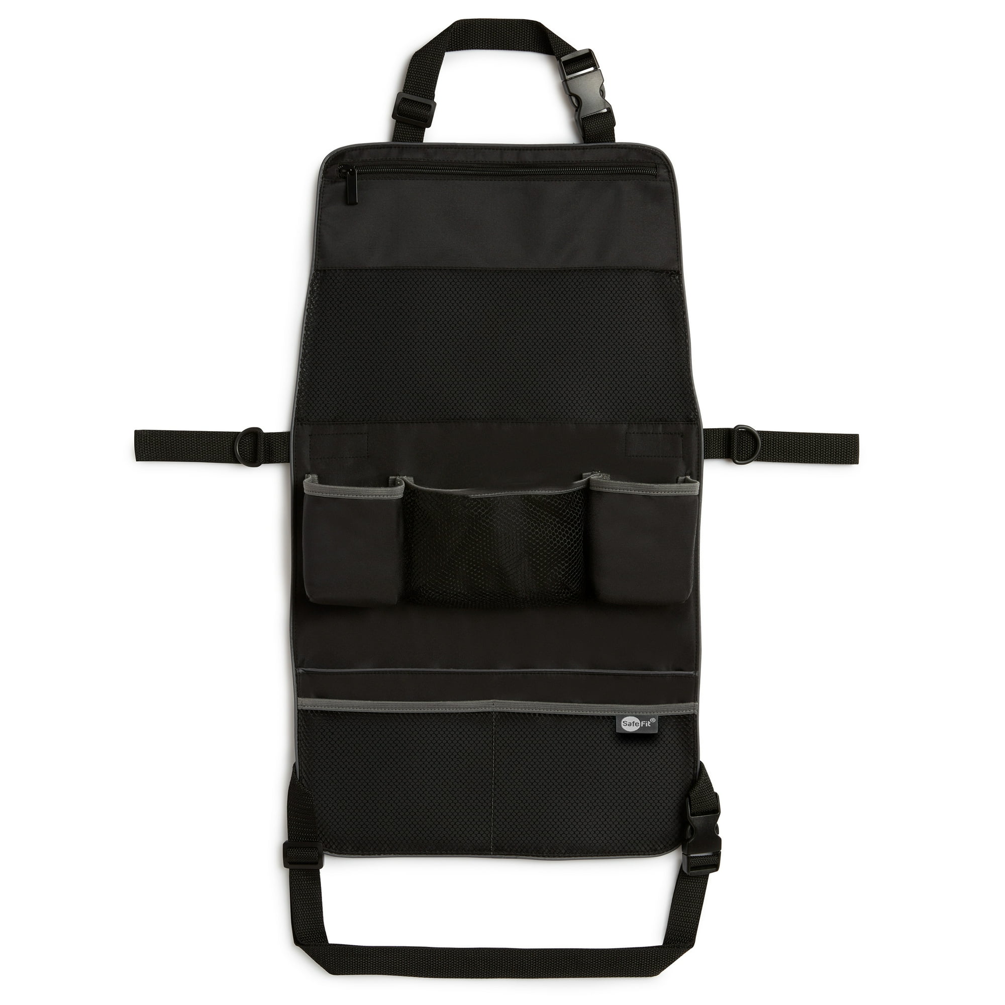 SafeFit® Infant and Toddler 2-in-1 Car Backseat and Stroller Organizer, Black, Unisex
