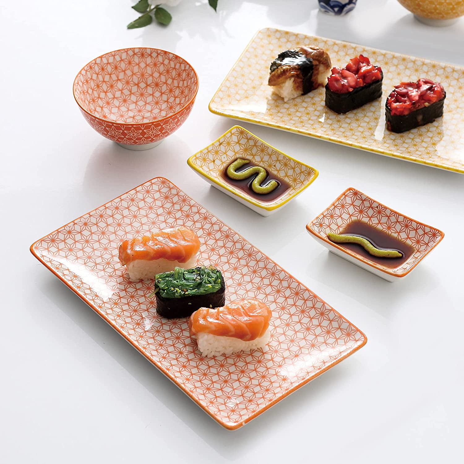Sushi Plates Set of 2 Sushi Plates Vancasso Natsuki Sushi Set Porcelain