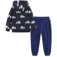 thumbnail image 5 of Gubotare Boys Outfits Sets Fall Boy's Tracksuit Pullover Hoodie Jogging Pants Set 2 Pieces Sweatsuit Size 6-7 (Blue,6-7 Years), 5 of 8