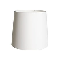 Simplee Adesso White Fabric Uno Lamp Shade, 11"H x 12"D, Transitional, Adult Office or Dorm Room Use