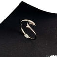 thumbnail image 1 of 1pc Woman Plated Ring Stylish Personality Opening Adjustable Fishtail Ring, 1 of 9