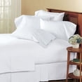 thumbnail image 2 of Sheet Set White Solid 100 Percent Pure Cotton Super Soft 4-Piece Sheet Set with 18" Inch Pocket Sheet Set 450TC (Queen, White), 2 of 6